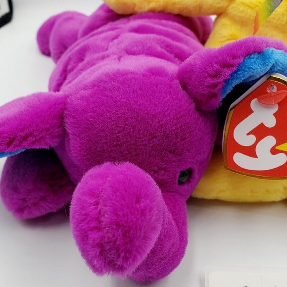 NWT 2023 Beanie Babies Peace II Peanut II Squealer II 30th Anniversary Lot of 3 - Picture 5 of 10